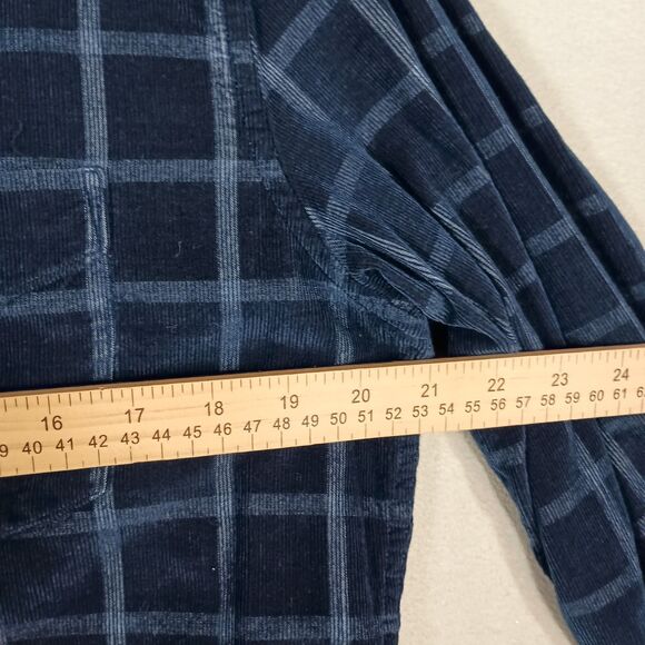 Banana Republic Shirt Mens Sz M Plaid Autumn Utility Corduroy Preppy Academia - Picture 8 of 9